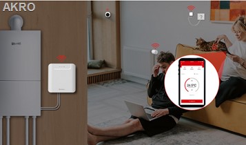 Głowica z regulatorem temperatury eG1TZ WIFI TUYA do sterowania temperaturą